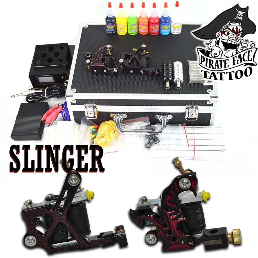 Verleden betreden Stroomopwaarts SLINGER BASIC - 4 Gun Tattoo Starter Kit